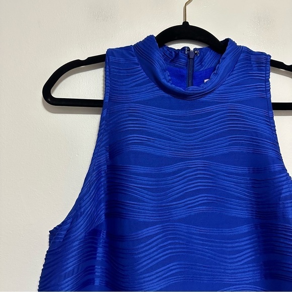 Anthro Hutch Mollie Textured Flounced Hem Sleeveless Dress - Picture 5 of 8
